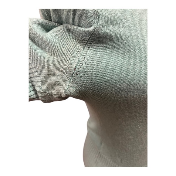 Y2K BCBGMAXAZRIA Silk, Cashmere Short Sleeve Turtleneck Sweater - Picture 10 of 12